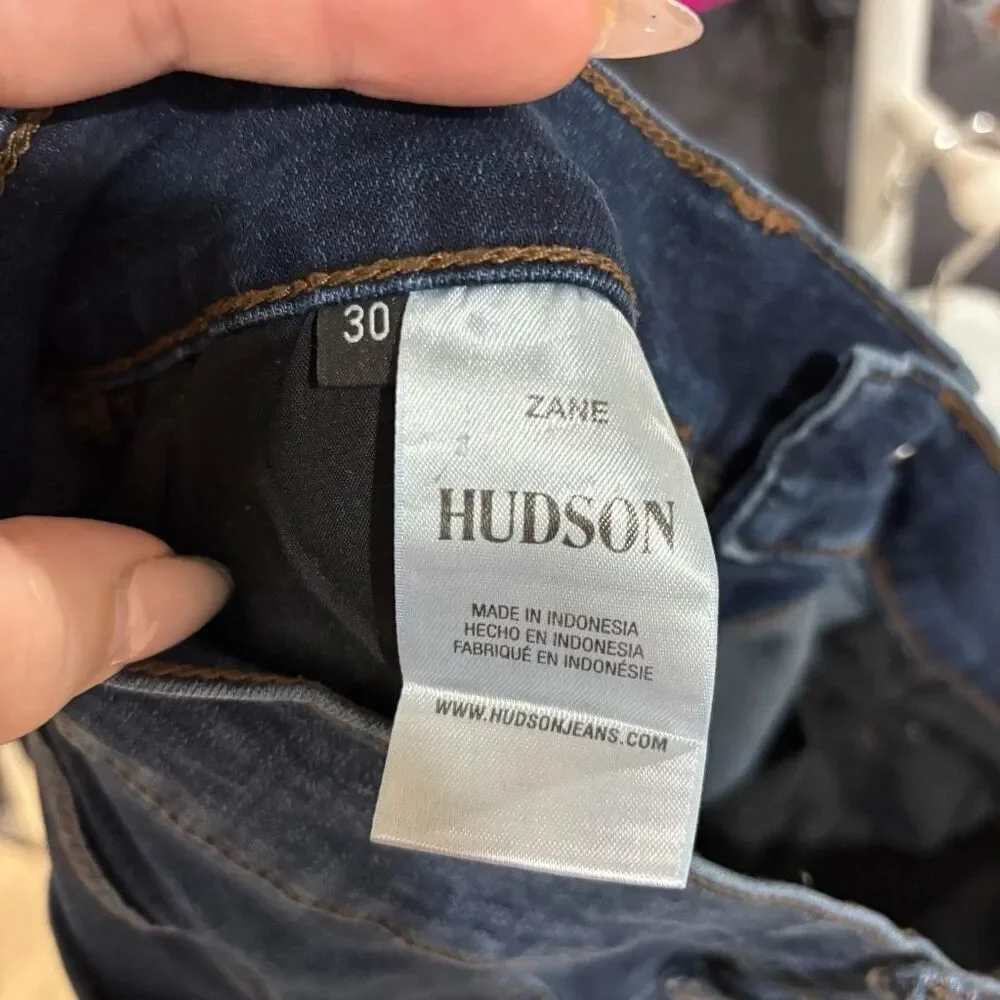 Hudson Jeans Zane Skinny Stretch Zip Fly Blue Men Size 30